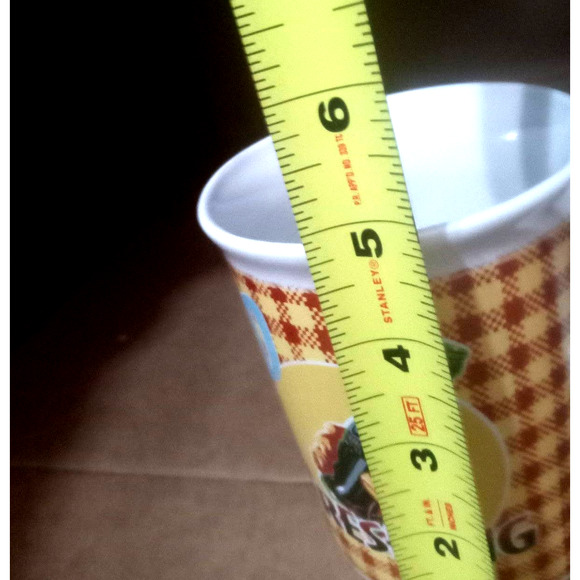 Coca-Cola yellow and red checked coffee mug by Gibson - Picture 6 of 6